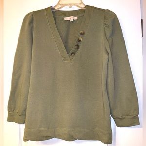 LOFT Mixed Media Top